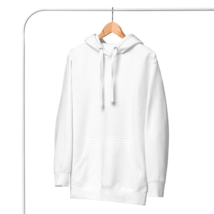 Plain front white hoodie