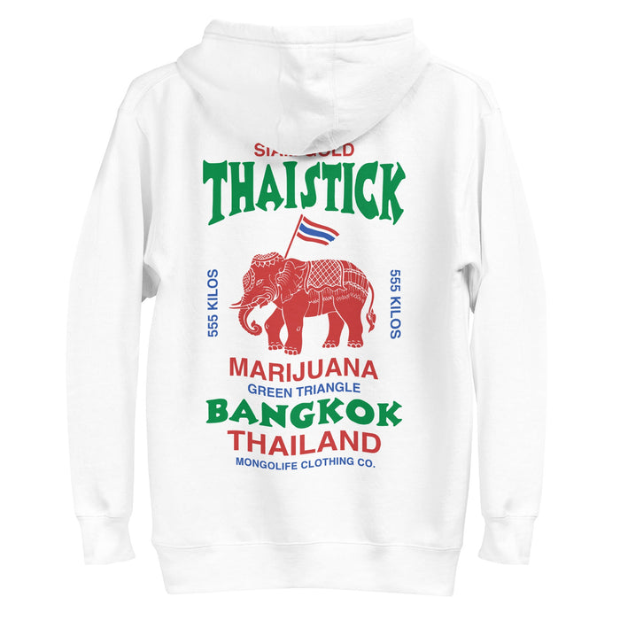 siam gold thai stick bangkok thailand - white color - stoner hoodie