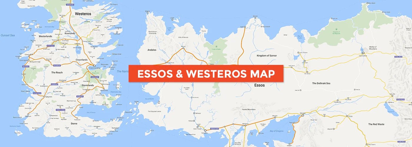 Modern Maps of Westeros and Essos
