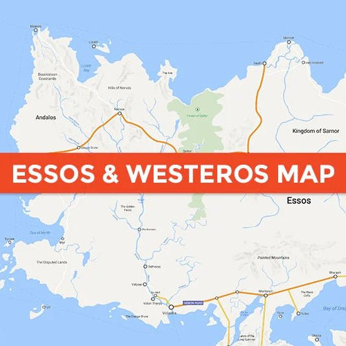 Modern Maps of Westeros and Essos