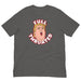 Asphalt Color T-Shirt featuring Donald Trump ready to receive a full throated endorsement.