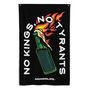 "No Kings, No Tyrants" flag, political (front)
