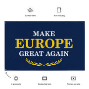 make europe great again wall flag eu colors bold serif print political dorm flag