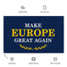 make europe great again wall flag eu colors bold serif print political dorm flag
