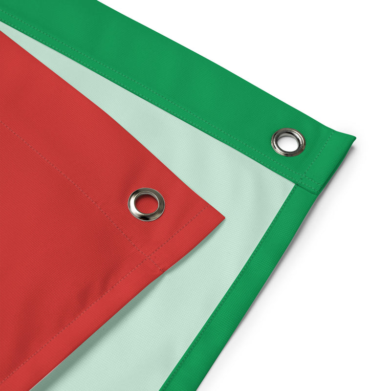 "Rastafari Weed Leaf" flag, weed (close-up)