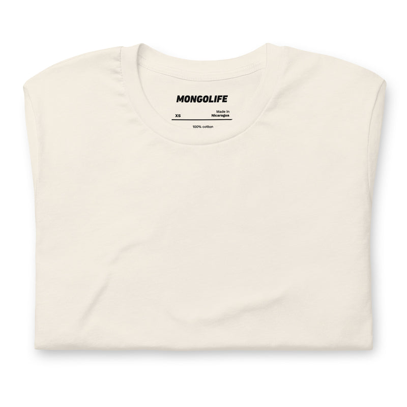 Flat front view of vintage white t-shirt with no print
