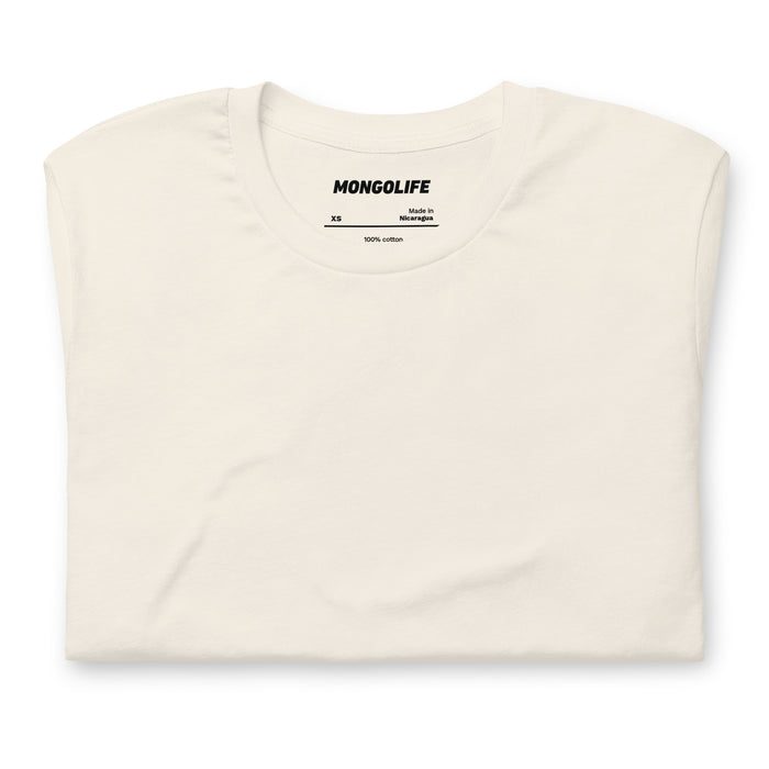 Flat front view of vintage white t-shirt with no print