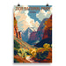 National parks poster featuring Zion in Utah on a white background, size 20x30 inches