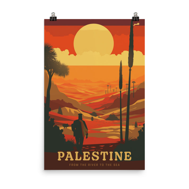 poster featuring "Palestine", palestine, political (24x36 in)