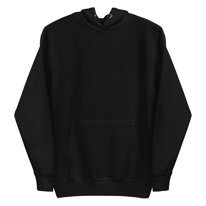 flatlay of black protest hoodie front side anti ice political clothing minimalist activist style