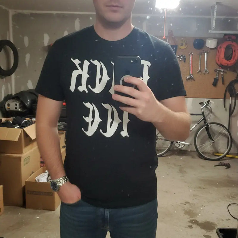 t-shirt with "Fuck ICE" design, political
