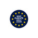 MEGA make europe great again sticker navy circle white text eu stars waterproof vinyl decal