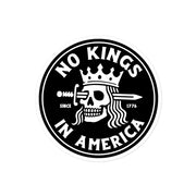 "No Kings In America" vinyl sticker