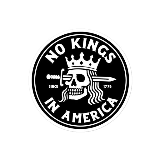 "No Kings In America" vinyl sticker