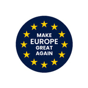 make europe great again vinyl sticker with eu flag ring of stars MEGA pro europe decal