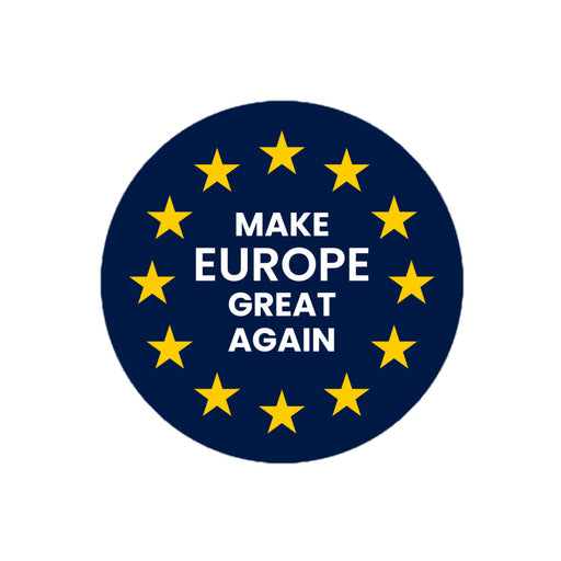 make europe great again vinyl sticker with eu flag ring of stars MEGA pro europe decal