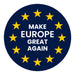 make europe great again round sticker eu twelve stars pro europe political laptop decal