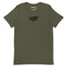 military green t shirt with black la music festival 2025 text lowkey political protest shirt