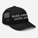 right side of black make america goth again trucker cap funny goth parody snapback