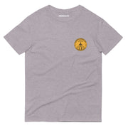 heather grey t-shirt with "Chemtrail Dispersal Unit" design, funny, parody (front)