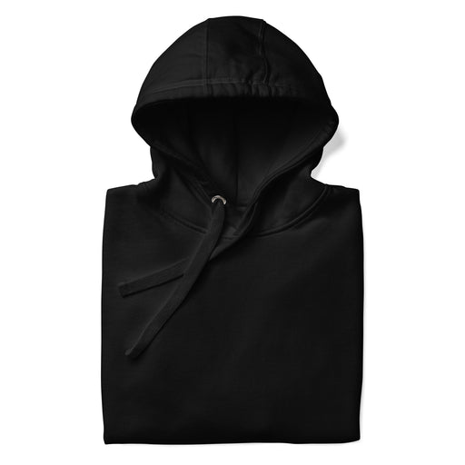 Folded black hoodie