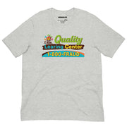 athletic heather t-shirt with "Quality Learing Center" design (front)