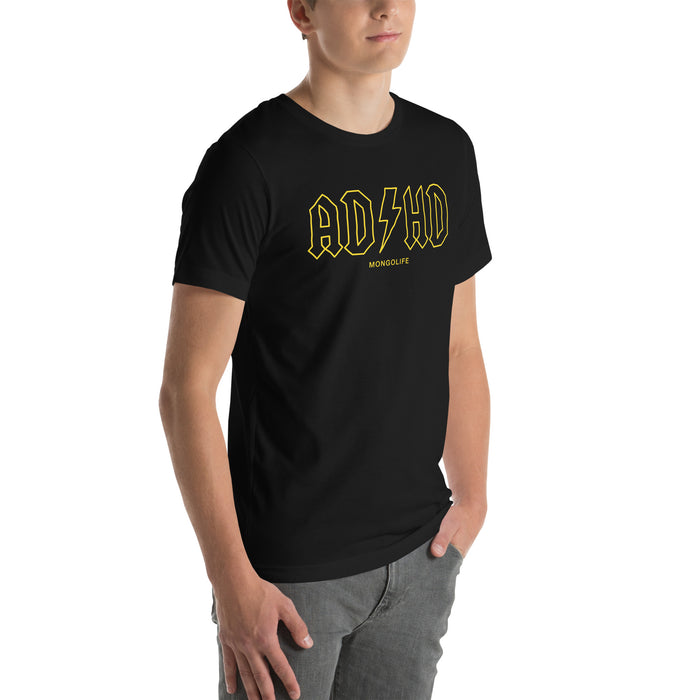 Man wearing ADHD T-Shirt