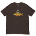brown fih fish meme t shirt realistic perch funny brainrot gen z meme tee