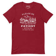 cardinal red please be patient with me im from the 1900s t shirt western stagecoach funny tee