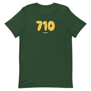forest t-shirt with "710 Wax" design, weed (front)
