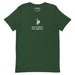 forest green stay positive test negative t shirt skeleton thumbs up funny sarcastic tee