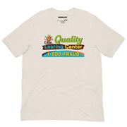 heather dust t-shirt with "Quality Learing Center" design (front)