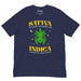 navy sativa indica t shirt green cannabis leaf goddess moon stars funny stoner serenity prayer tee