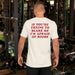 back of vintage white afraid of boobs t shirt bold red serif text funny embarrassing crude tee