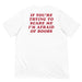 white t shirt back print if youre trying to scare me im afraid of boobs red text funny shirt