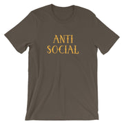 t-shirt with "Anti Social" design, funny