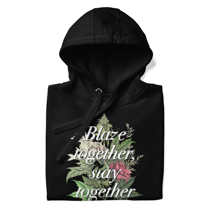 Folded up romantic stoner hoodie