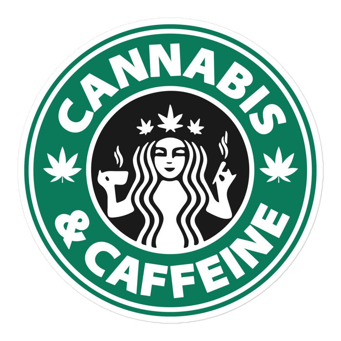 Cannabis & Caffeine - Sticker