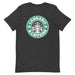 Cannabis & Caffeine - Dark Heather Gray T-Shirt - Starbucks Parody for Stoners
