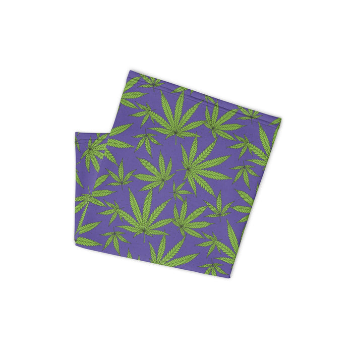 Cannabis Leaves Purple - Neck Gaiter
