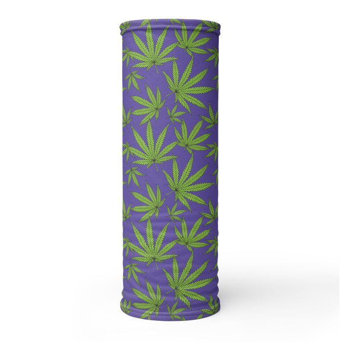 Cannabis Leaves Purple - Neck Gaiter