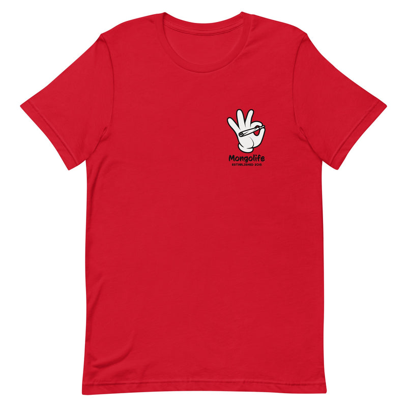 t-shirt with "Cartoon Hand Joint" design, cartoon, vintage, weed