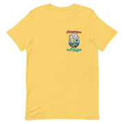 champagne and reefer - marijuana t-shirt - yellow