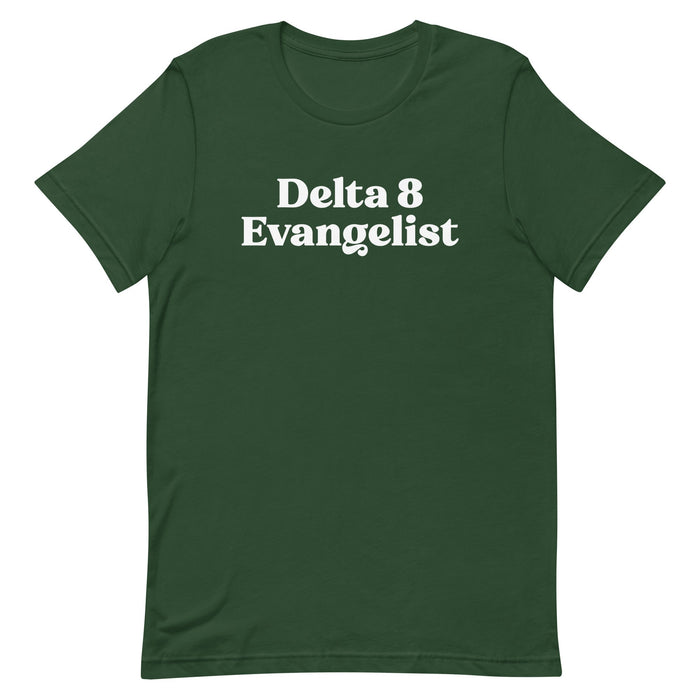 delta 8 t-shirt - medical cannabis - forest color