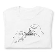 t-shirt with "Floral Joint" design, hippie, weed