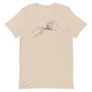 t-shirt with "Floral Joint" design, hippie, weed