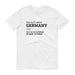 Fun Facts About Germany - Unisex T-shirt - T-Shirts at Mongolife