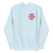 hoodie with "Have A Nice Trip Amanita" design, psychedelic, weed