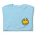incredibly medicated - stoner smiley - folded weed shirts - ocean blue