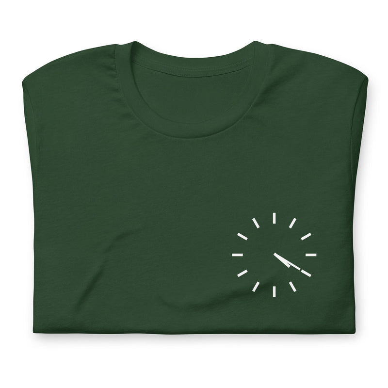 its 420 watchface - weed shirt - forest green folded